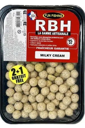 Bouillettes Fun Fishing RBH Milky Cream 800g Achat Immédiat