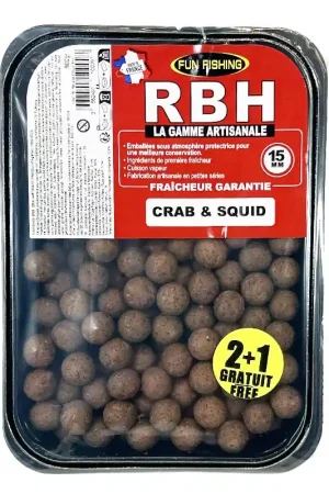 Bouillettes Fun Fishing RBH Crab & Squid 800g Nouvelle Collection