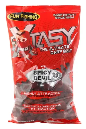 Bouillettes funfishing extasy spicy devil 800g Vente Flash