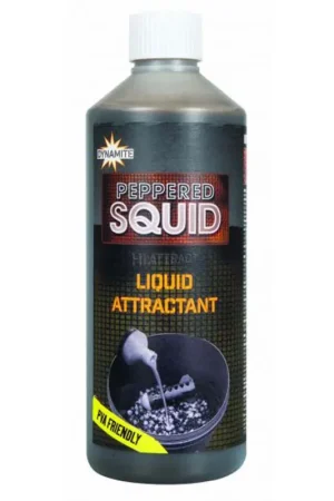Booster Dynamite Baits Peppered Squid Liquid 500ml Jusqu'à Épuisement Des Stocks
