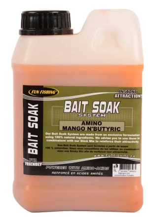Booster Fun Fishing Bait Soak System Amino Mango N'Butyric Expédié Aujourd'hui