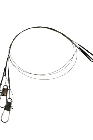 Commande En Gros Bas de ligne acier Redfish Power Steel 49 brins, 40cm (x3)