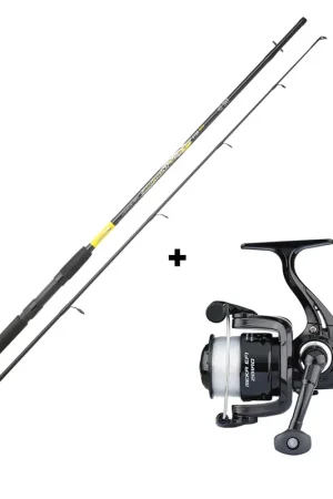Expédition Rapide Ensemble Canne Fish Instinct Symphony Spincast 2.10m, 10-30g + Moulinet Meka Efi 201 Rd + Nylon 0.23mm