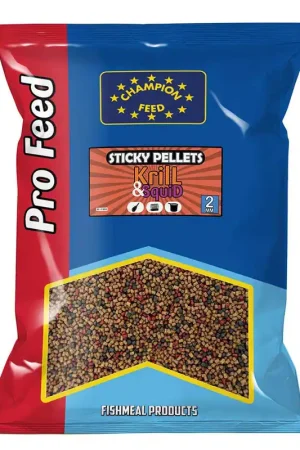 Pellets Champion Feed Sticky Pellets 2mm Krill and Squid 650G Solde
