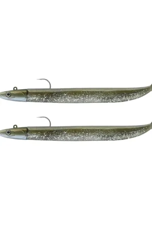 Meilleure Vente Leurre Souple FIIISH Double Combo Offshore Crazy Sand Eel 180mm 35g