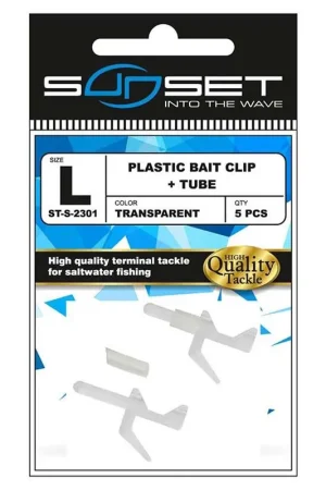 Accroche App&acirc;t Sunset Plastic Bait Clip + Tube St-S-2301 Pas Cher