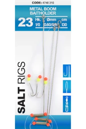 Bas de Ligne SPRO Salt Rig 23 Metal Boom Baitholders Expédié Aujourd'hui