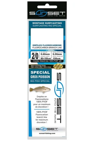 BDL SURFCASTING RS COMPET SPEC GROS POIS/FLUORO SUNSET Acheter En Ligne
