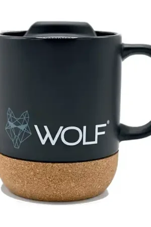 Wolf Mug Black Satisfait Ou Remboursé