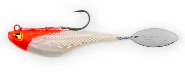Expédié Aujourd'hui Black Cat Mad Flash Spin Tail Spinner pour Silure 14cm (82g)