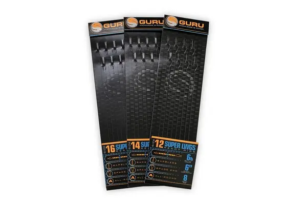 Guru Super LWGS Bas de ligne montés pour canne fixe 15cm (8 pièces) Top Vente