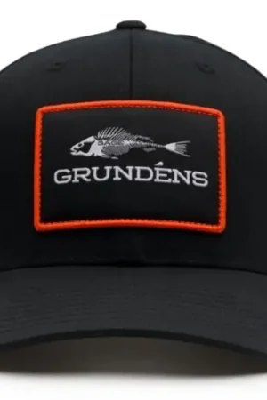 Promotion Saisonnière Casquette Grundens Fish Bones Trucker 312 Cap Black/Charcoal