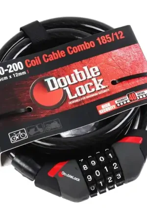 Vente Flash Antivol câble spirale à combinaison DoubleLock (240m/12mm)