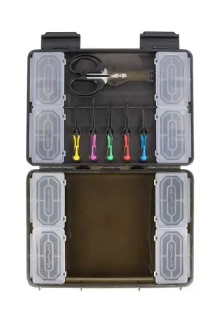 Paiement Sécurisé Boîte à outils de pêche Korum Slim Blox équipée (incl. 6 outils d'appâtage !)