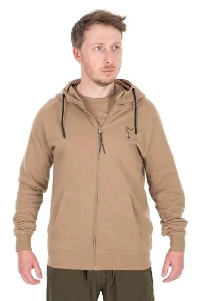Seulement Aujourd'hui Sweat Fox Collection LW Zip Hoody - Tan LTD