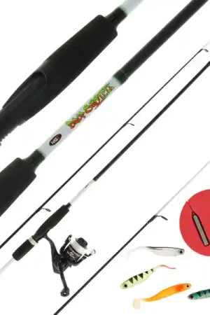 NGT Drop Shot Combo avec canne, moulinet, ligne, bas de ligne dropshot, plombs en leurres souples Top Vente