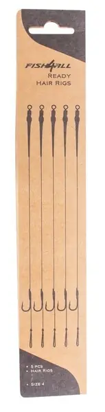 Bas de ligne cheveu sans ardillon Fish4All 25cm (25lb) (5 pièces) Produit De Marque