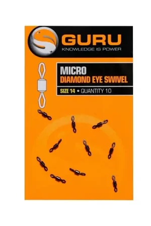 Émerillons Micro à Œillet Diamant Guru Taille14 (10pcs) Commande En Gros