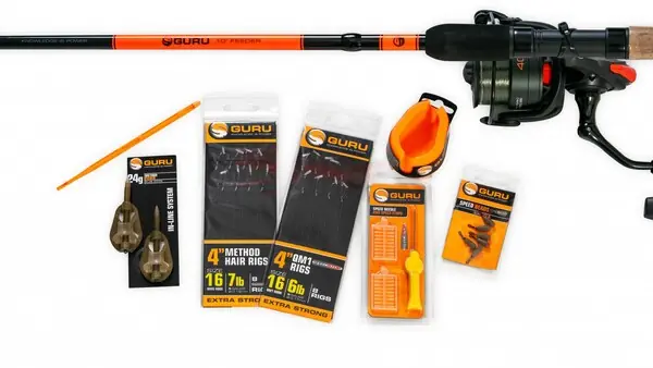 Promotion Saisonnière Guru Ensemble canne feeder 10' 300cm (1-40g) (incl. ligne et paquet d’accessoires)