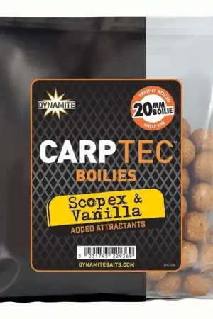 Dynamite Baits Carptec Scopex & Vanilla Boilies 20mm 300g Meilleure Vente