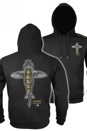 Sweat à Capuche Vass 'Carp Rising' Black Meilleur Prix