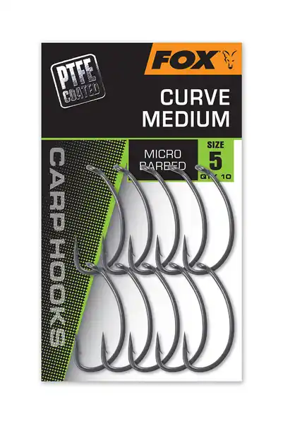 Seulement Aujourd'hui Hameçon Carpe Fox Curve Medium (10 Pièces)