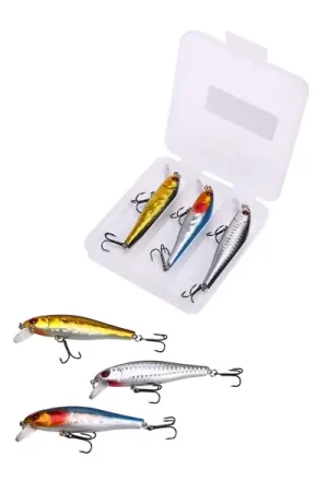 Set de leurres durs flottants type minnow Fish4All 8.6cm 9.3g (3pcs) Paiement Sécurisé