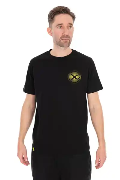 Pas Cher T-Shirt Matrix Large Fade Logo Black/Lime