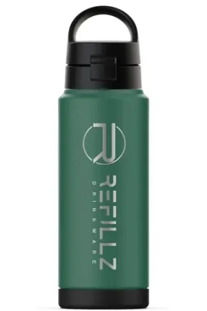 Acheter En Ligne Refillz Pro X Bottle Rubberpainted Pure Green (720ml)
