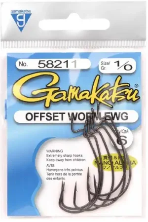 Meilleur Prix Hameçon Gamakatsu Worm Offset Nano Alpha