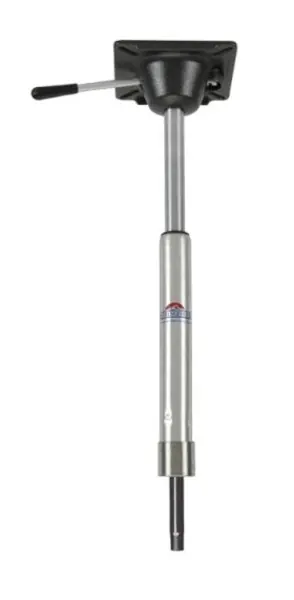 Meilleur Choix Pied de siège de bateau rotatif finition satinée Springfield King-Pin Power Rise Sit Down 360° (16-22")