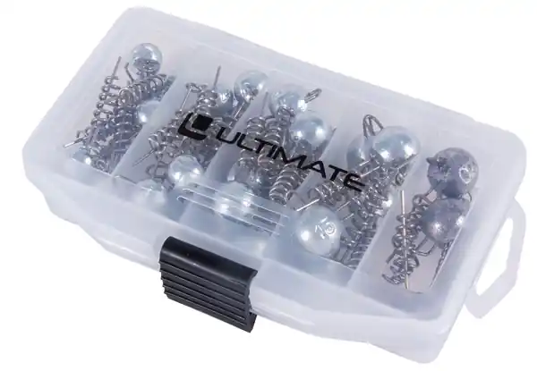Boîte de têtes plombées en zinc Ultimate À vis Sans plomb (5-20g) (33pièces) Top Vente