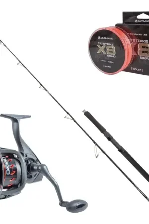 Ensemble Canne et Moulinet Silure Ultimate Verti-Cat 1.90m (-150g) Nouvel Arrivage