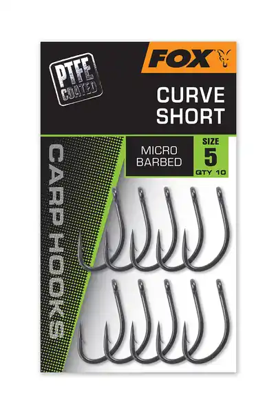 Expédition Rapide Hameçon carpe Fox Curve Short (10 pièces)