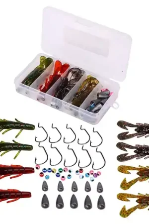 Prix Bas Fish4All Softbait Creature Texas/Carolina Box (50 Pièces)