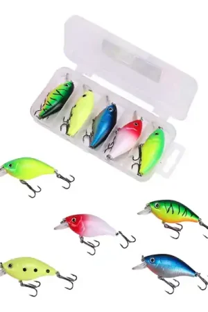 Satisfait Ou Remboursé Kit de leurres Fish4All Crankbait 1 Floating 5,5cm 7g (5 pièces)