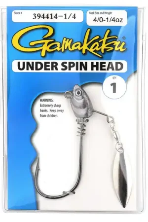 Expédition Rapide Tête Plombée Gamakatsu Under Spin Head #4/0