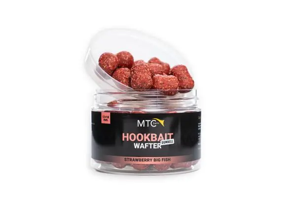 Jusqu'à Épuisement Des Stocks MTC Baits Hookbait Wafter Dumbell Strawberry Big Fish (12x18mm)