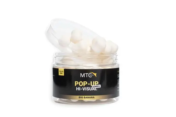 MTC Baits Pop-Up Hi-Visual Dumbell Big Banana (10x15mm) Authentique