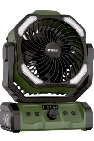 Nouveauté Ventilateur Holdcarp Rechargeable DoubleMotor Fan (avec Télécommande)