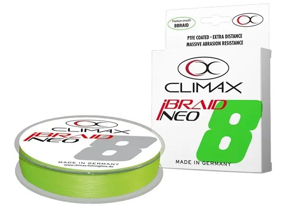 Tresse de pêche IBraid NEO fluo chartreuse Climax (135m) Offre Du Jour