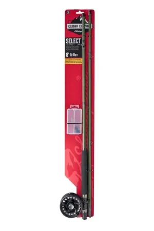 Quantité Limitée Kit Canne à Mouche Shakespeare Cedar Canyon Select 8ft (3 Brins)