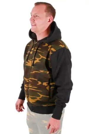 Tactic Carp Hoody Camo avec Zip Nouvelle Collection