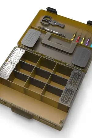 Produit De Marque Boîte de Pêche Korum Mega Blox Fully Loaded (avec Outils à Appâts !)