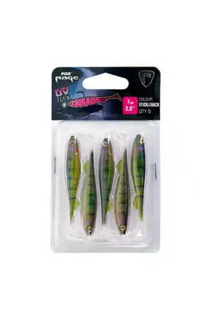 Seulement Aujourd'hui Fox Rage Slick Shad Stickleback UV Packs 5pcs