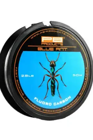Bas de ligne PB Products Blue Ant Fluoro Fluoro Carbon 50 m (28 lbs) Top Vente