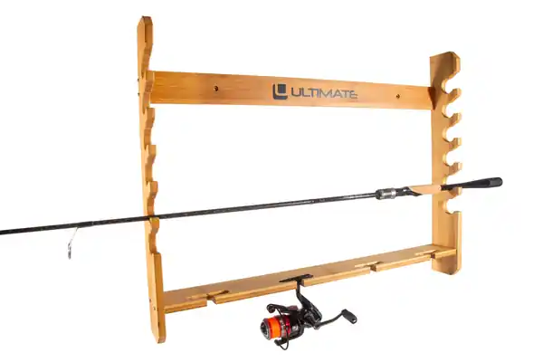 Certifié Présentoir Ultimate Wall Bamboo Rod & Reel Rack