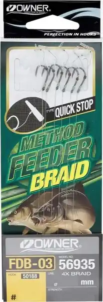 Prix Cassé Bas de ligne Owner 56935-FDB03 Quicks Feeder (6 pcs) (10cm)