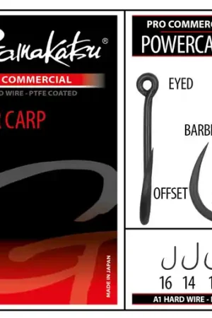 Hameçons coup Gamakatsu Pro-C Powercarp Eyed A1 PTFE BL (10 pcs) Marque