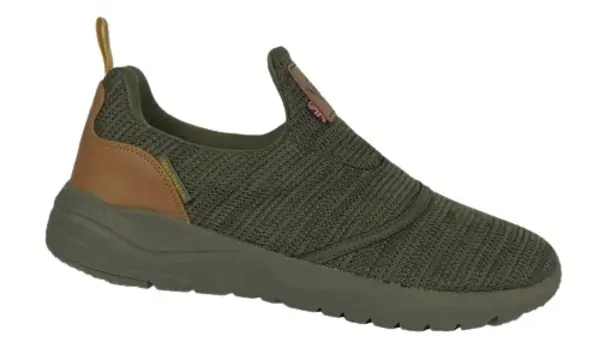 Certifié Chaussures Vass 'Easy-Stretch' Trainer Khaki